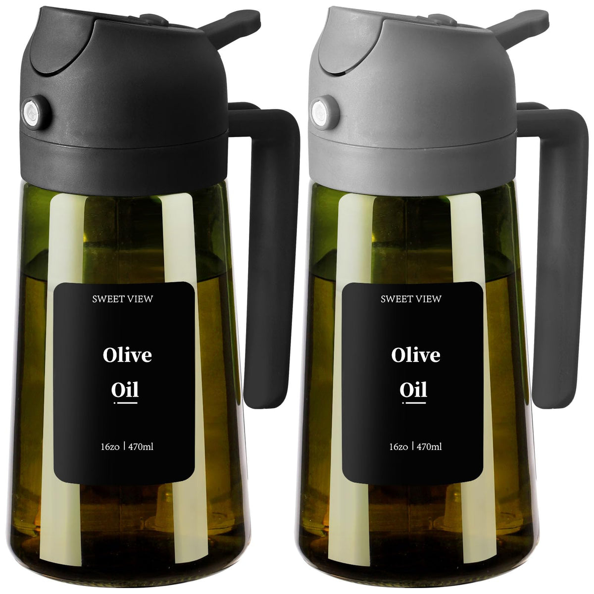 SWEET VIEW 2PCS Olive Oil Dispenser and Sprayer