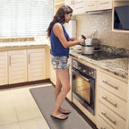 Kitchen Mat Cushioned Anti-Fatigue Comfort Standing Mat Rug for Home,Office Black 1'5" x 2'4" (Rectangular)