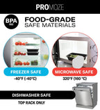 50-Pack Reusable Meal Prep Containers Microwave Safe Food Storage Containers with Lids, 28 oz - 1 Compartment Take Out Disposable Plastic Bento Lunch Box To Go, BPA Free - Dishwasher & Freezer Safe