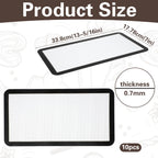 10 Pcs Reusable Baking Sheet Mat, Silicone Baking Mats for Oven, Black