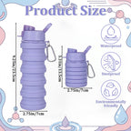 Collapsible Foldable Travel Water Bottle Set