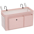 Bedside Caddy Bedside Storage Hanging Organizer for Bunk Dorm Bed Rail New Pink