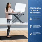 Kitchen Mat Cushioned Anti Fatigue Rug Standing and Comfort Floor Mats Chocolate 39"L x 17.3"W x 0.5"Th