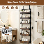 Tviort 6-Tier Over Door Pantry Organizer, Adjustable Heavy Duty Spice Rack