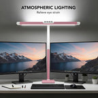 LED Desk Lamp for Home Office with Base, 28.2" Adjustable Gooseneck Swing Arm Ultra Bright Desk Light, Dimmable Architect Table lamp for Desktop Computer Light, Reading, Study, Workbench Black
