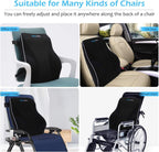 Niceeday Lumbar Support Pillow for Office Chair Car Back Support Pillow, Memory Foam Gaming Chair Desk Chair Back Cushion for Lower Back Pain Relief, Ergonomic Back Rest,Office Home Essentials Full Back 3D-16'*18'*5'