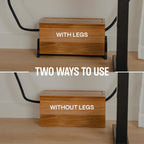 Large Wooden Cable Management Box and Cord Organizer