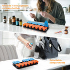 Extra Large Weekly Pill Organizer and AM/PM Medication Dispenser