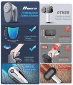 Bymore Fabric Shaver, Lint Shaver, Sweater Shaver for Clothes, Gray 5.7*3.34*5.31inches