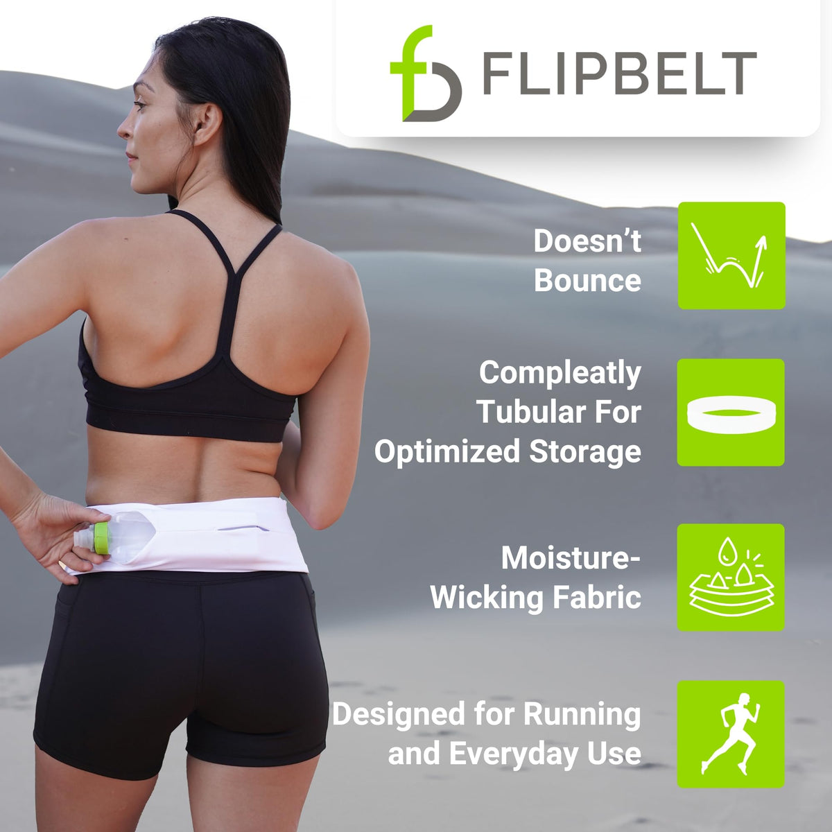 FlipBelt Classic Running Belt for Phone and Small Accessories, Exercise...