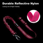 Dog Seat Belt for Car, Car Harness with Locking Aluminum Hook Purple