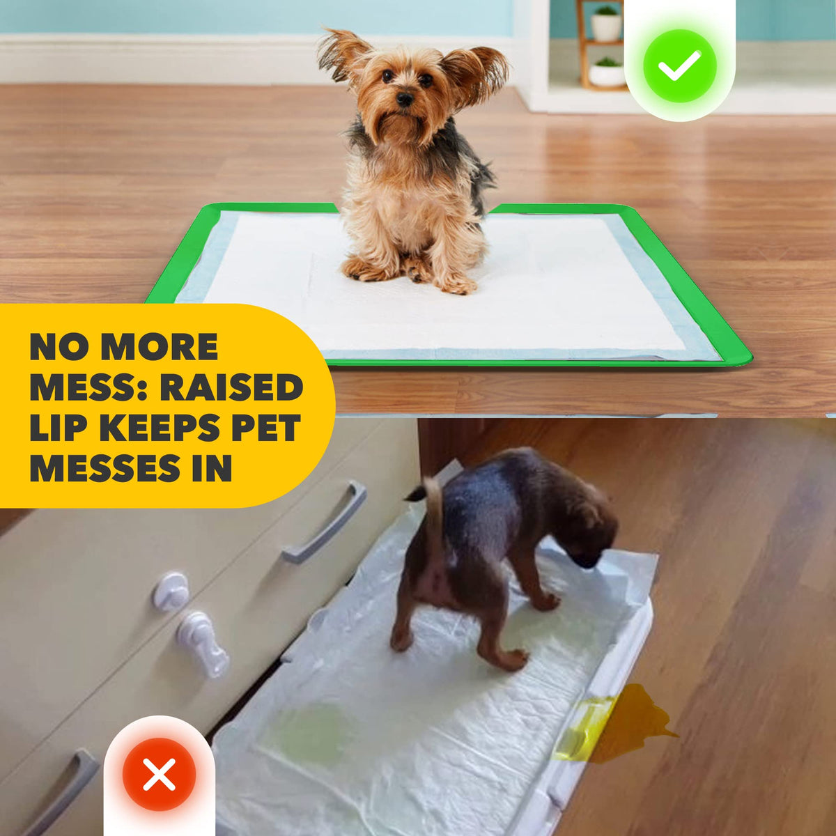 Dog Pee Pad Holder for Floor Protection and Training
