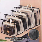 9 Pack Dust Bags for Handbags,Clear Purse Storage Organizer for Closet