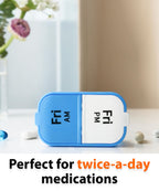 Large Weekly Pill Organizer and Medication Dispenser