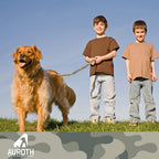 AUROTH Bungee Dog Leash for Large Dogs, No Pull for Shock Absorption Army Yellow MAX: 4.5 FT