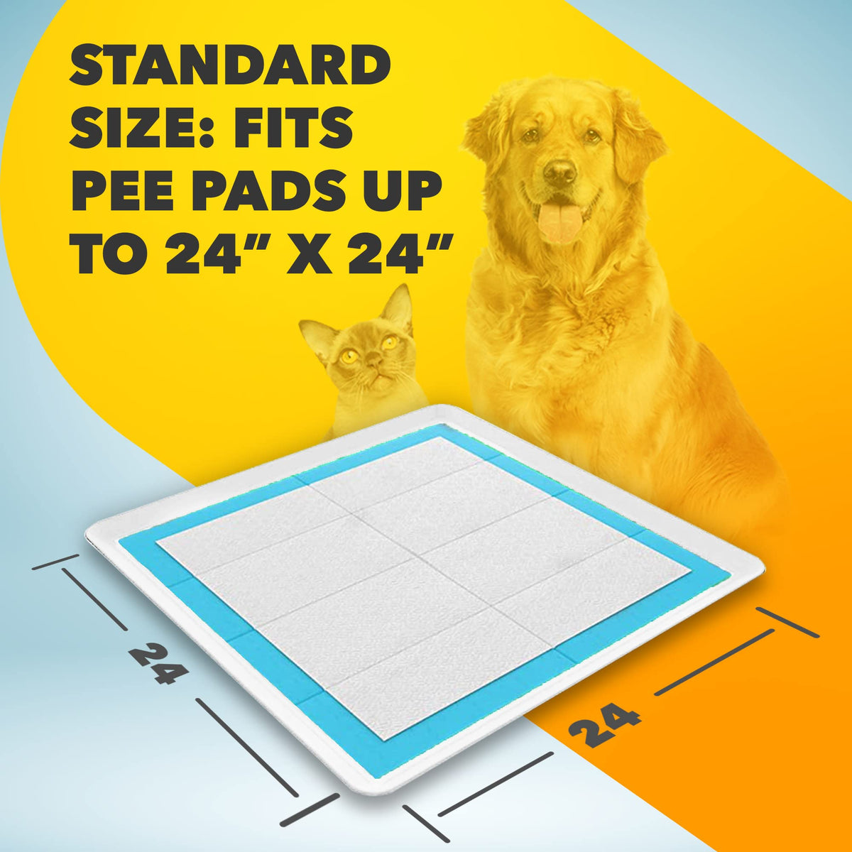 Dog Pee Pad Holder for Floor Protection and Training