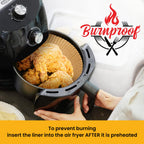 500Pcs Air Fryer Liners Disposable 8" Square 500