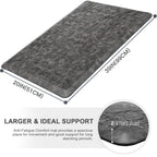 Kitchen Mat Cushioned Anti-Fatigue Comfort Standing Mat Rug for Home,Office Black 1'5" x 2'4" (Rectangular)