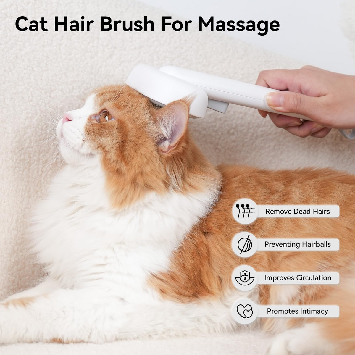 Aumuca Cat Brush for Shedding, Brushes Indoor Cats, for...