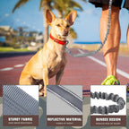AUROTH Bungee Dog Leash for Large Dogs, No Pull for Shock Absorption Army Yellow MAX: 4.5 FT