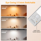 Gritin 14.7inch Under Cabinet Lighting Rechargeable 2 Pack Silver 14.7 inch