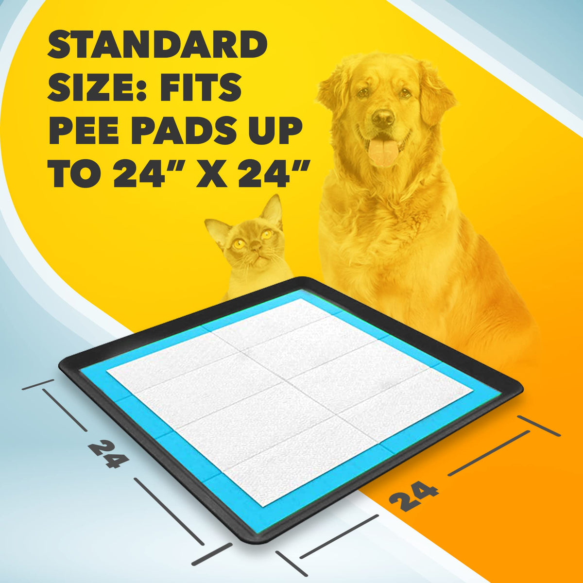 Dog Pee Pad Holder for Floor Protection and Training