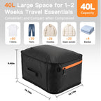 Travel Vacuum Bags With Pump, 2 Pack 22L Compression Kit For Clothes