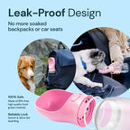 MalsiPree Dog Water Bottle Dispenser - 12 oz Black, Leak-Proof 12oz - Standard