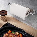 Paper Towel Holders for Kitchen,Paper Towels Bulk- Self-Adhesive Under Cabinet,Both Available in Adhesive and Screws,Stainless Steel,1pack