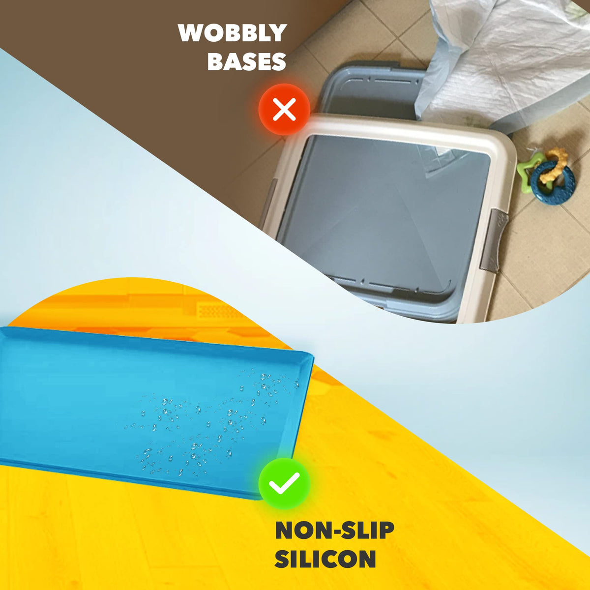Dog Pee Pad Holder for Floor Protection and Training