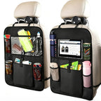 back seat car organizer for kids storage with Tablet Holder Kick Mats Cover