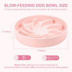 Ceramic Slow Feeder Dog Bowl, 3 Cup Dog Food or 25oz Water, Slow Eating Bowl for Middle Breed, Maze Puzzle Feeder for Fast Eaters, Anti-Choking Stop Bloat, Non-Slip BPA Free (White) White