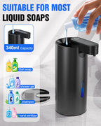 Fantictas Automatic Soap Dispenser Touchless, Stainless Steel 11.5 oz Gel