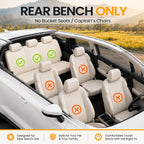 Large Dog Car Seat Half Back Seat Extender with Hard Bottom Black Large