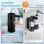 Automatic Liquid Soap Dispenser Touchless, Rechargeable, Adjustable White Gel