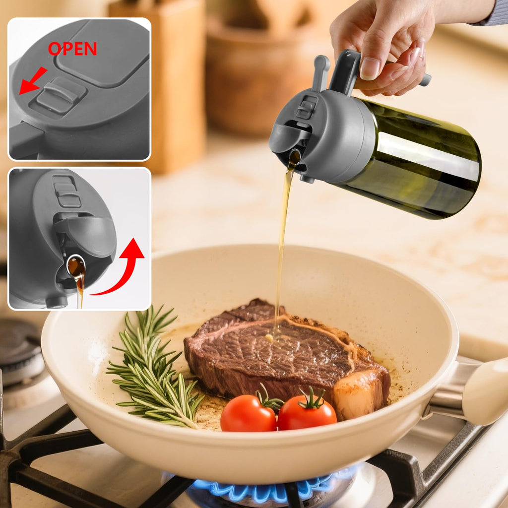 SWEET VIEW 2PCS Olive Oil Dispenser and Sprayer