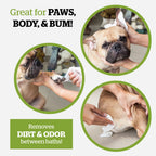 Pogi's Dog Grooming Wipes for Paws & Butt, Fragrance Free, 100 Wipes 100-Count Wipes Unscented