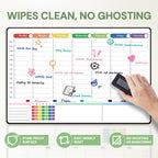 Magnetic Dry Erase Weekly Calendar Board