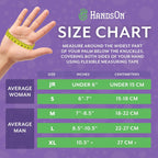 H HandsOn Pet Grooming Gloves - Patented #1 Ranked, Award Winning Shedding, Bathing, & Hair Remover Gloves - Gentle Brush for Cats, Dogs, and Horses (Mono Purple, Medium)