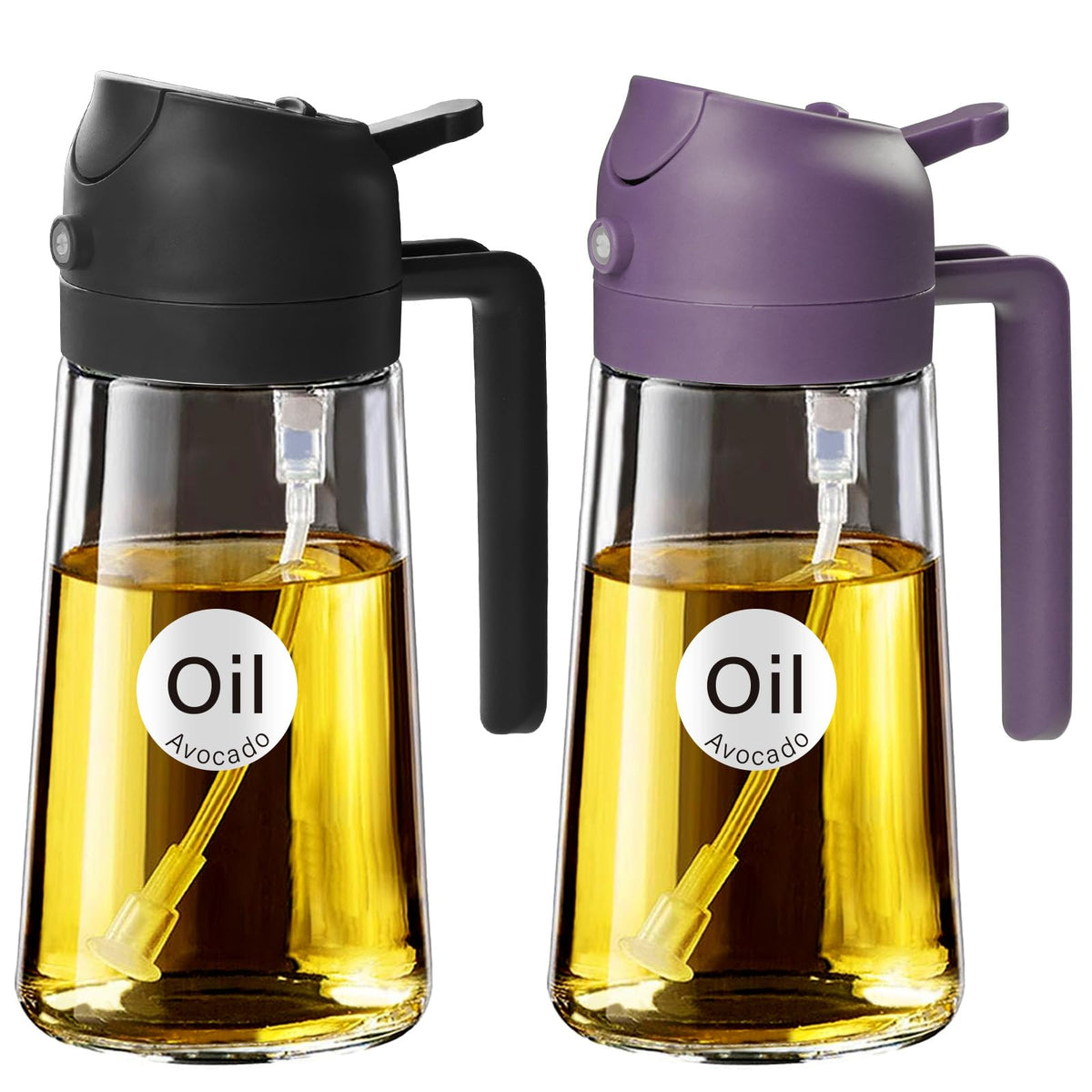 YARRAMATE Olive Oil Dispenser, 2 in 1 Sprayer for Cooking, 16oz/470ml...