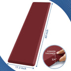 Kitchen Mat Cushioned Anti Fatigue Rug Standing and Comfort Floor Mats Chocolate 39"L x 17.3"W x 0.5"Th