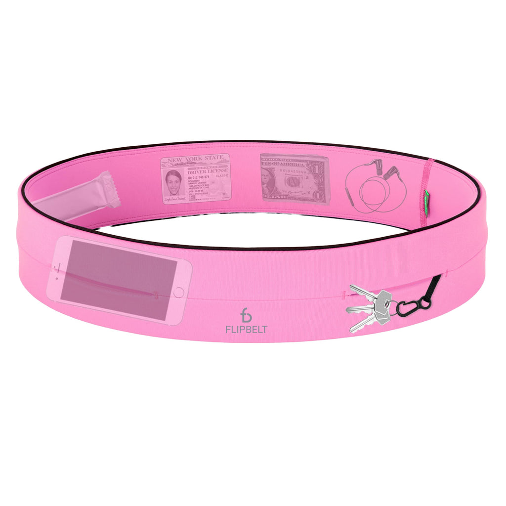 FlipBelt Classic Running Belt for Phone and Small Accessories, Exercise...