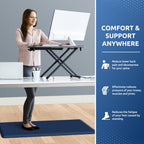 Kitchen Mat Cushioned Anti Fatigue Rug Standing and Comfort Floor Mats Chocolate 39"L x 17.3"W x 0.5"Th