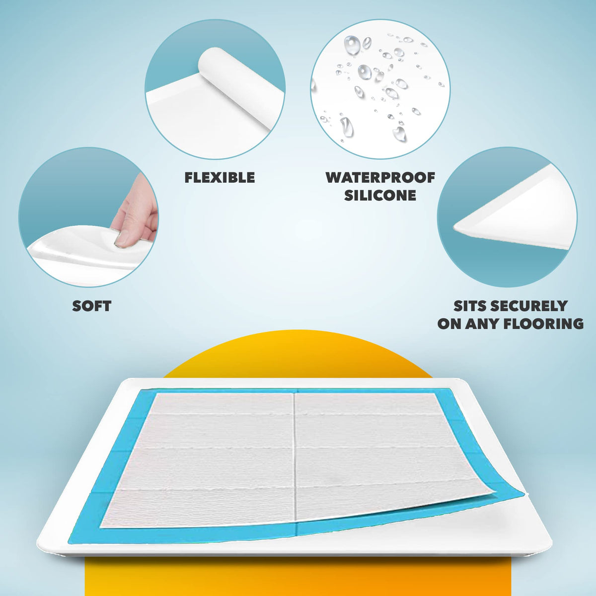 Dog Pee Pad Holder for Floor Protection and Training