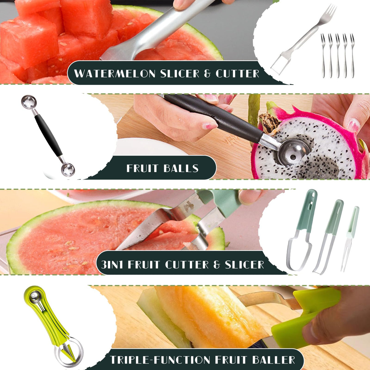 14Pcs Stainless Steel Fruits Vegetable Carving Tools Set 14 PCS