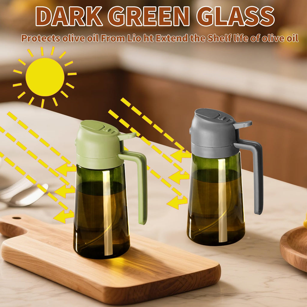 SWEET VIEW 2PCS Olive Oil Dispenser and Sprayer