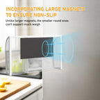 Magnetic Pencil Holder-Magnetic Basket for Fridge 3-Grid Mesh Magnetic Pen Holder for Refrigerator, Extra Strong Magnets Mesh Marker Holder Locker Accessories Organizer for Whiteboard Black