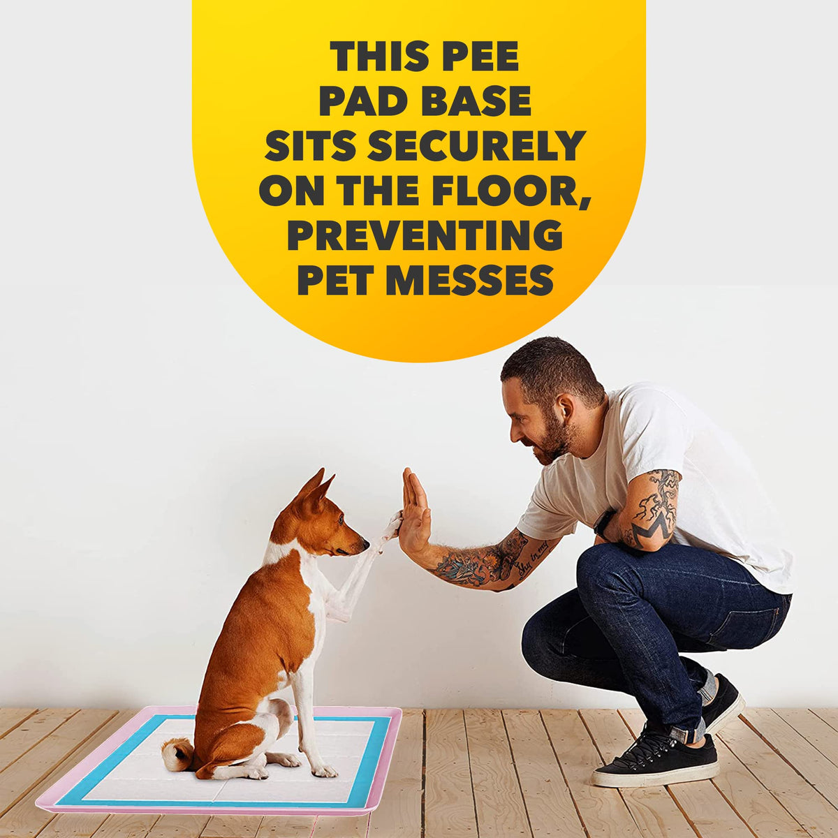 Dog Pee Pad Holder for Floor Protection and Training