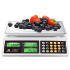 Price Computing Scale 66lb Digital Commercial Produce Scale Stainless Steel Scale Pan-Large Size