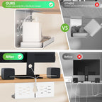 Under Desk Cable Management Tray and Metal Cord Organizer